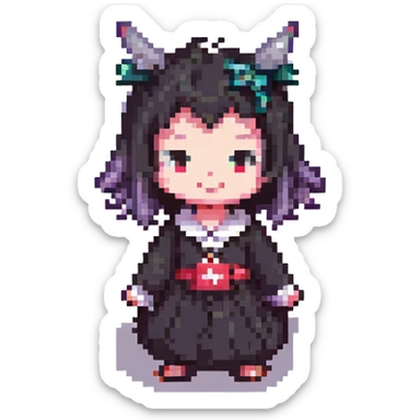 Kuromi character, retro and cute, transparent PNG sticker