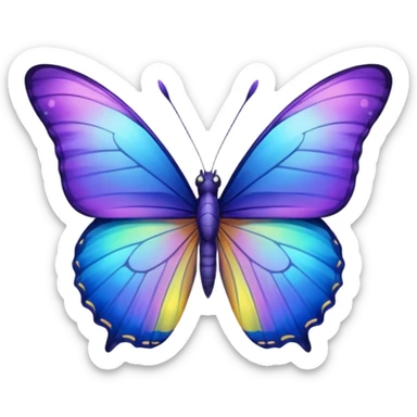 Side face Butterfly sticker