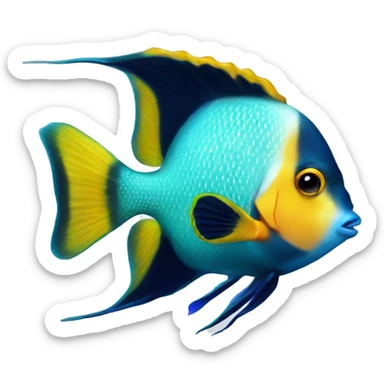 angel fish sticker