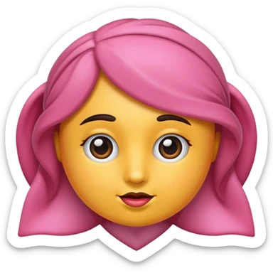 rosa pensando sticker