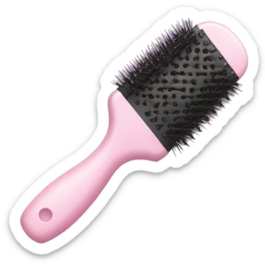 Light pink hairbrush sticker