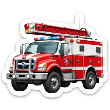Search & Rescue Truck in USA sticker