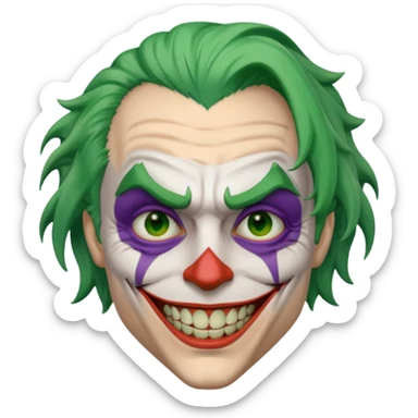 Make a meme that's goofy ass fuck like joker with one teeth low quality  sticker