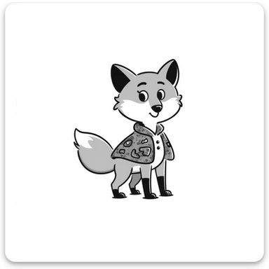 Fox sticker