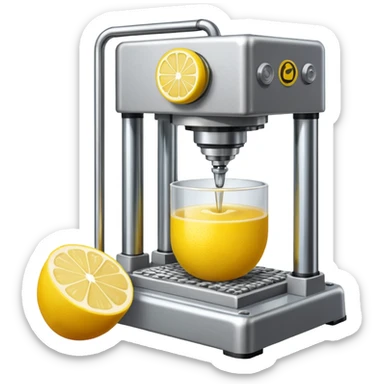 mac os icon hydraulic press machine lemon sticker