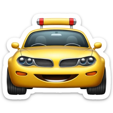 Coche con gagas sticker