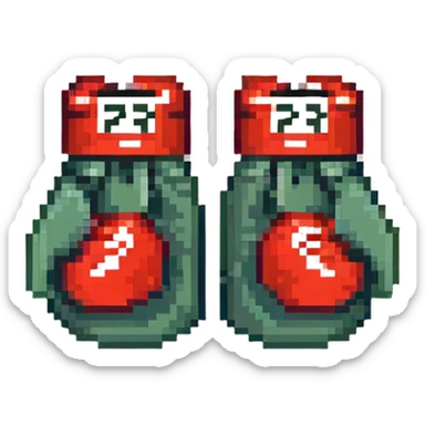 боксерские перчатки с надписью "23", no background sticker