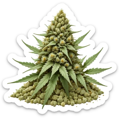 white color marijuana, no color sticker