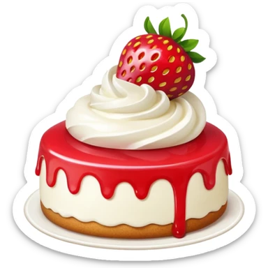 strawberry desserts sticker