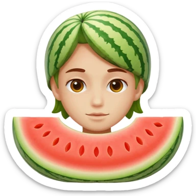 Human being melon sticker