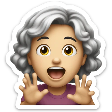 excited squeal sticker