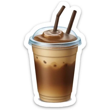 iced-coffee cup sticker