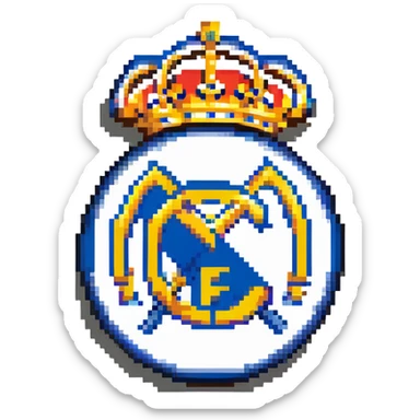 Real Madrid football club logo sticker