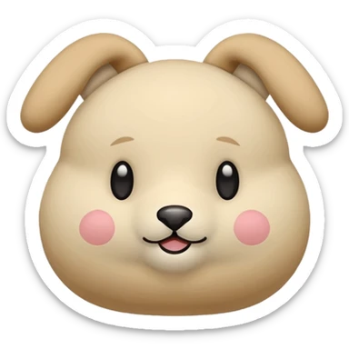 beige labubu sticker