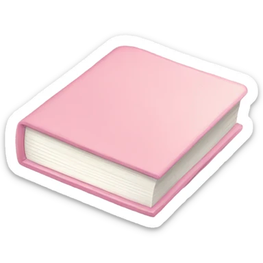 pink pastel book sticker