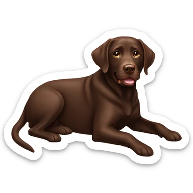 Chocolate Labrador  sticker