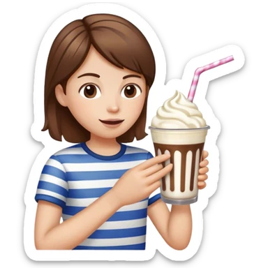 Milkshake eating milkshake  sticker