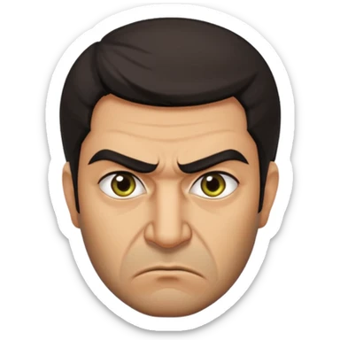 angry Iranian, in profile sticker