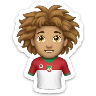 Lion de l'Atlas footballeur marocain sticker