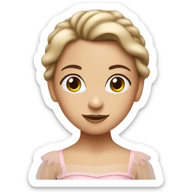 A girl ballerina  sticker