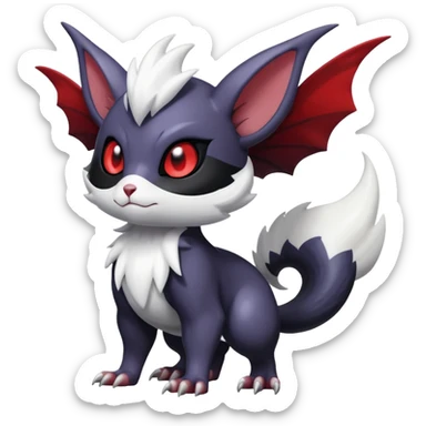 Shiny Furret-Absol-Noivern-Hybrid (Full body) sticker