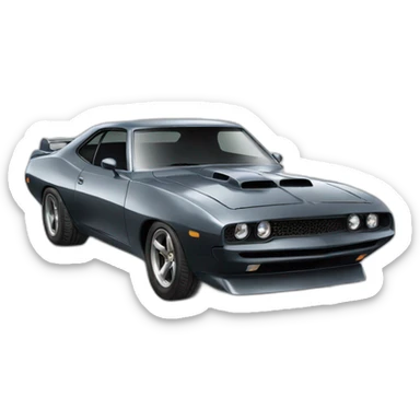 Fast and furious car sticker