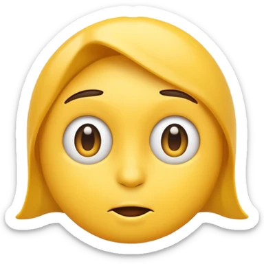 Emoji giving the side eye to someone sticker