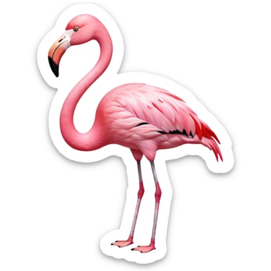 scp-1507-pink flamingo sticker