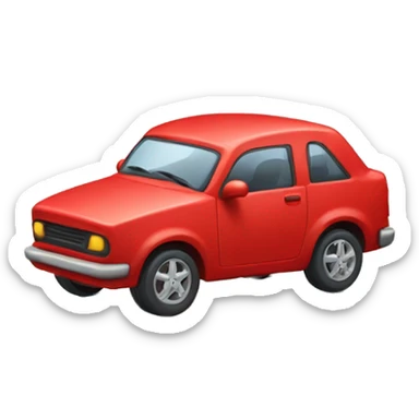 red toy car sticker