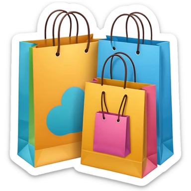 bolsas de compras sticker