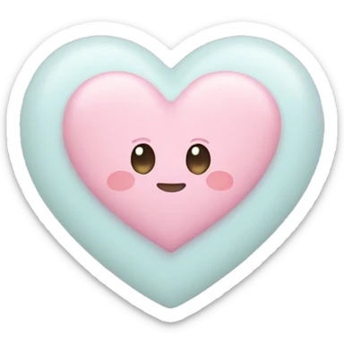 Pastel heart  sticker