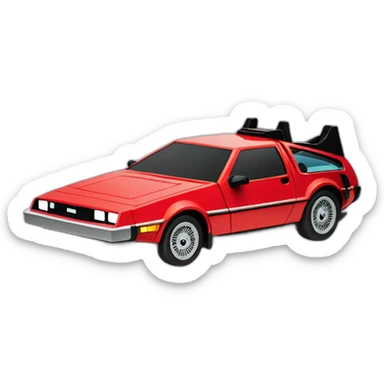Marty McFly on car sticker