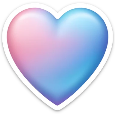 Pastel heart sticker