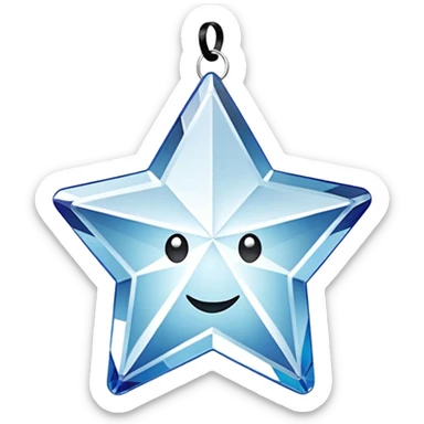 Hanging crystal star car mirror suncatcher hanger sticker