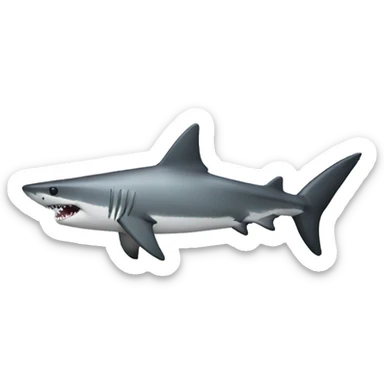 A hammer shark sticker