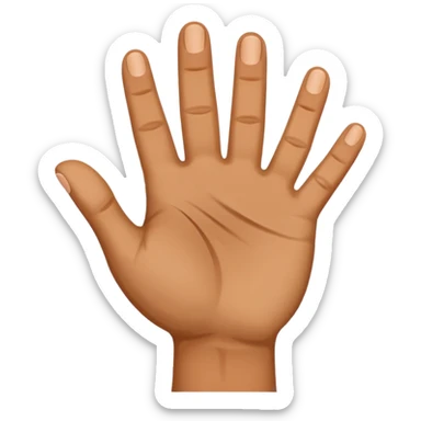 outstretched right hand sticker