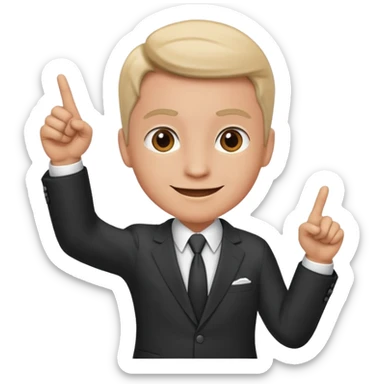 A consultant showing the path to sucess sticker