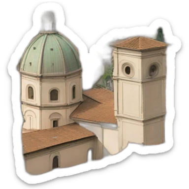 Bergamo Alta Skyline sticker