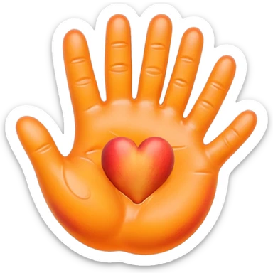 Prend l’emoji pêche 🍑 et rajoute des trace de mains transparentes  sticker