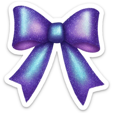 Glitter Christmas bow  sticker