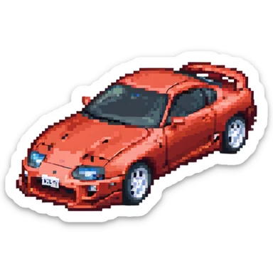 Toyota Supra MK4 car sticker