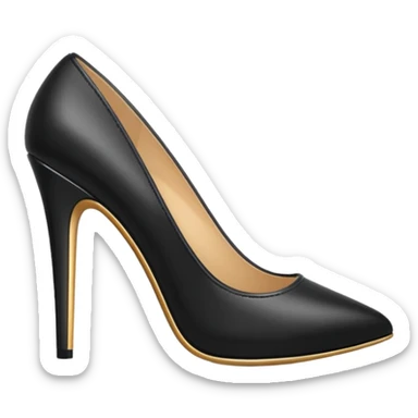 A high heel sticker