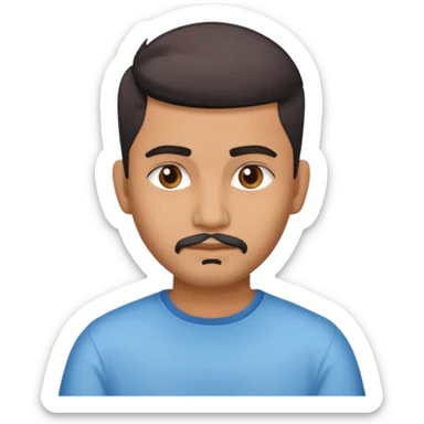 Indian man 25 years old fade hair cut sticker