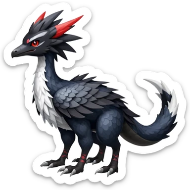 Shiny Dark Nargacuga-Silvally-Trico-Hybrid (Full body) sticker