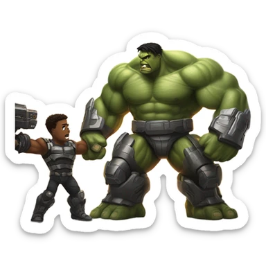 War machine vs hulk sticker