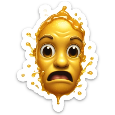 Vomiting honey sticker