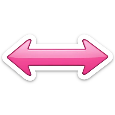 pink arrow signal sticker