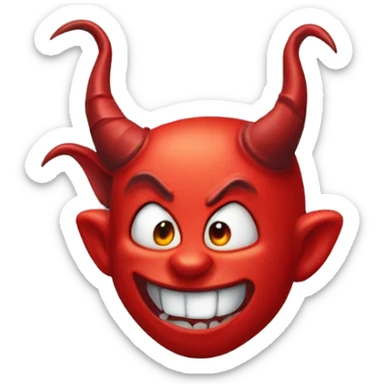 devil cartoon sticker