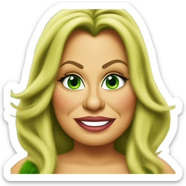 Jennifer coolidge as grinch sticker