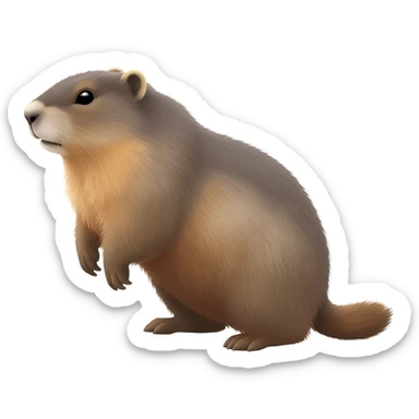 Alpine marmot sticker